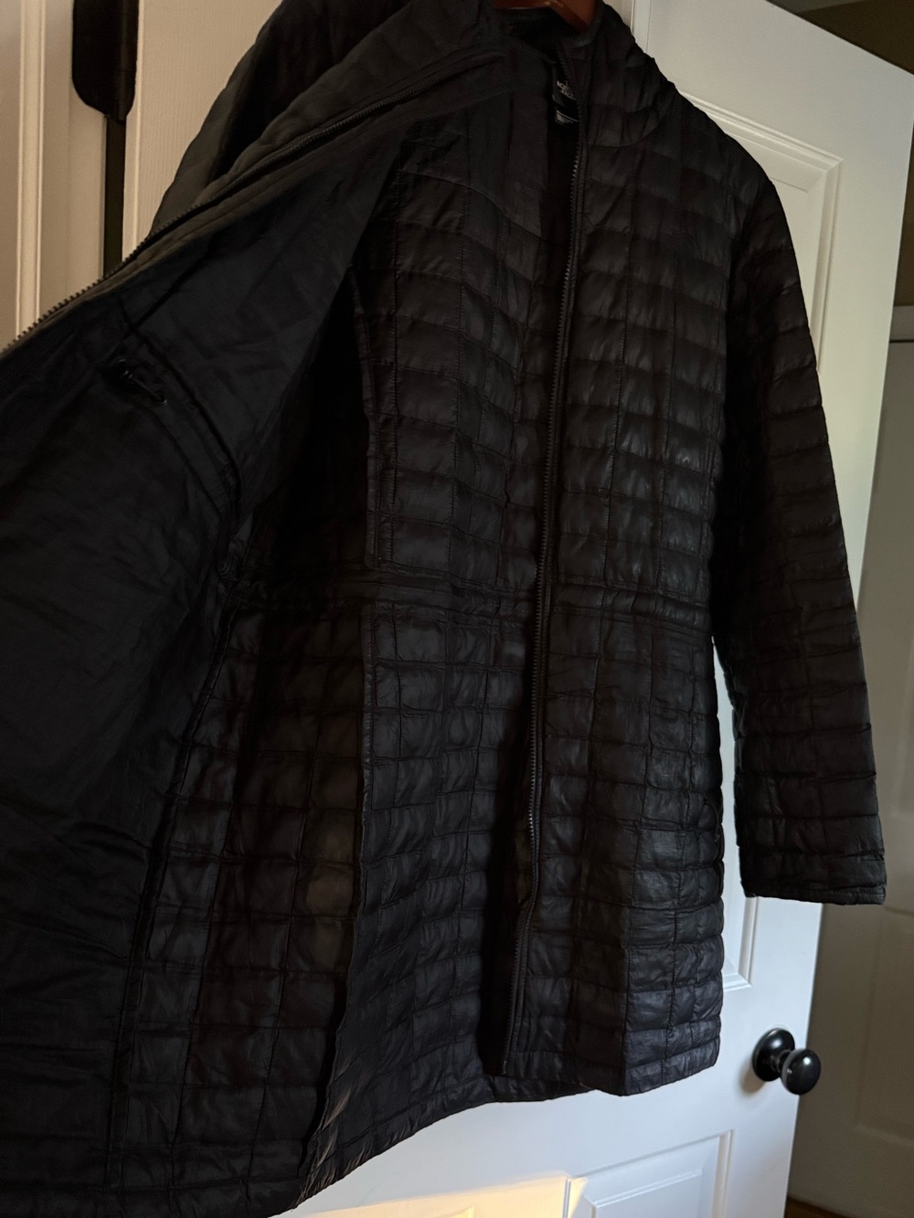 The North Face ThermoBall Eco Hooded Full Zip Mid-Length Puffer Jacket size XL - Picture 8 of 12